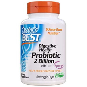 Digestive Health Probiotic 2 Billion with LactoSpore - 60 vcaps - Nuvalia