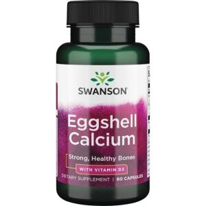 Eggshell Calcium with Vitamin D-3 - 60 caps - Nuvalia