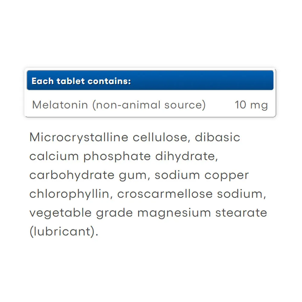 Natural Factors Melatonin Quick Release Plus Timed Release 10 mg (90 Tablets) - Pilt 2