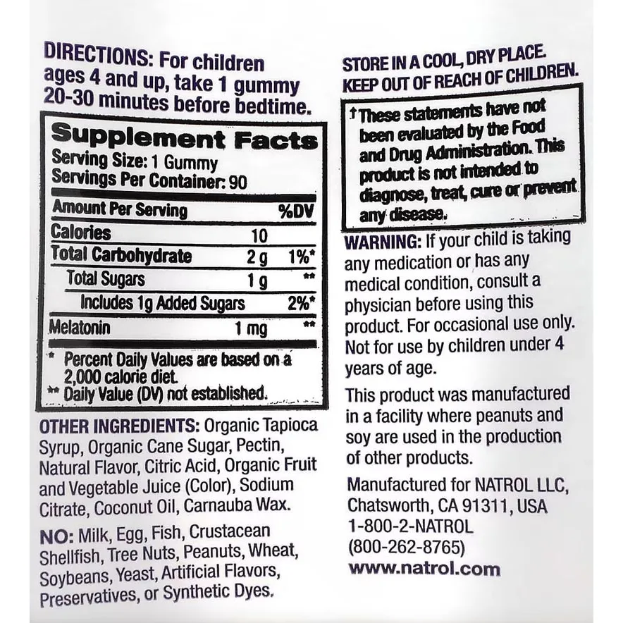 Natrol Kids Melatonin Berry Gummies (90 Gummies, Berry) - Pilt 6
