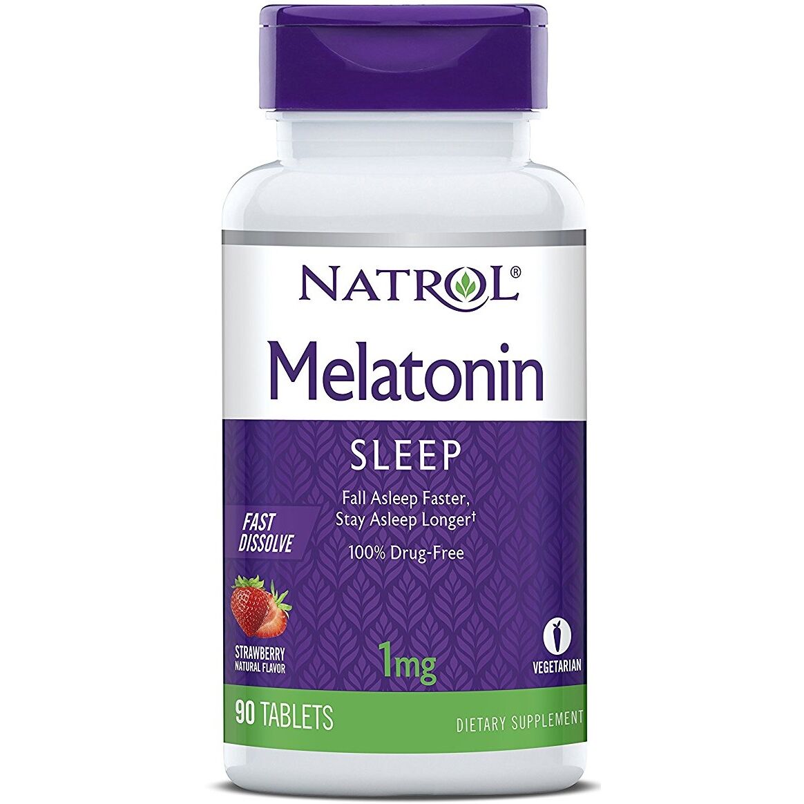 Natrol - Melatonin Fast Dissolve, 1mg - 90 tabs - Pilt 3