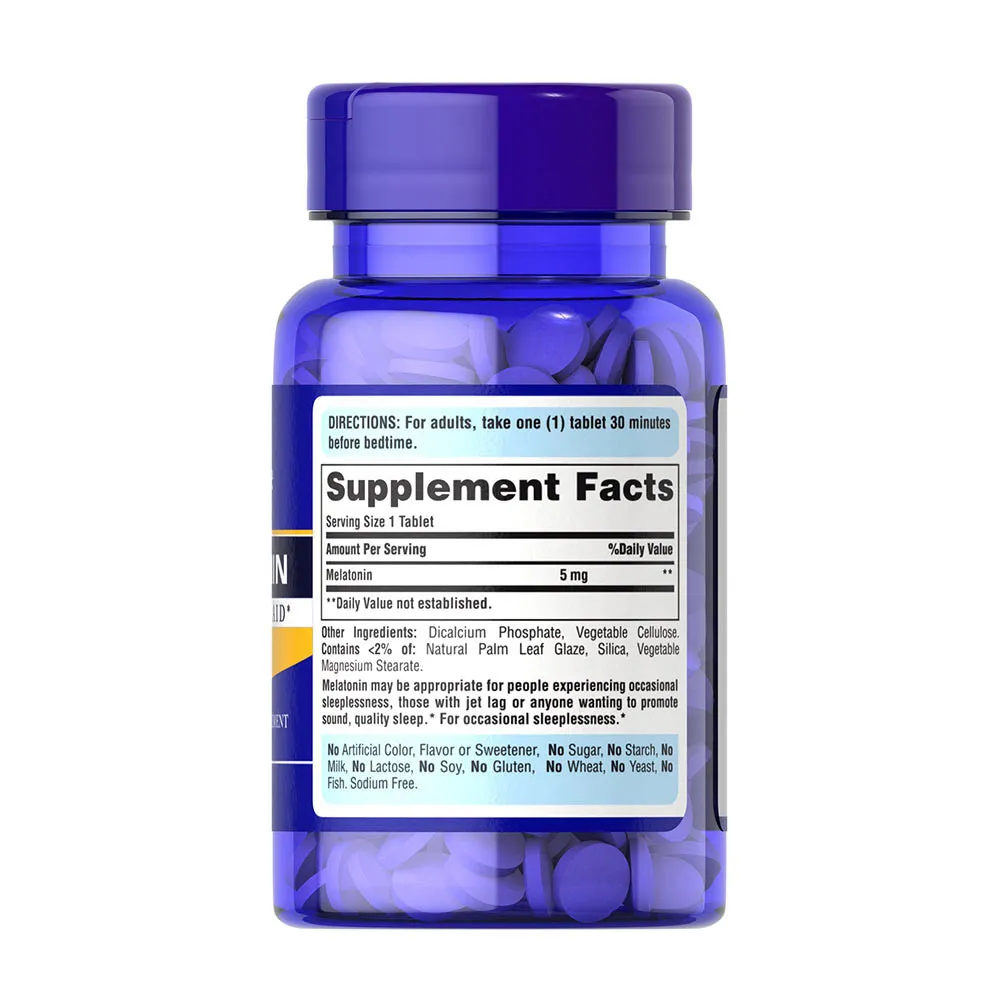 Puritan's Pride Melatonin 5 mg (120 Tablets) - Pilt 6