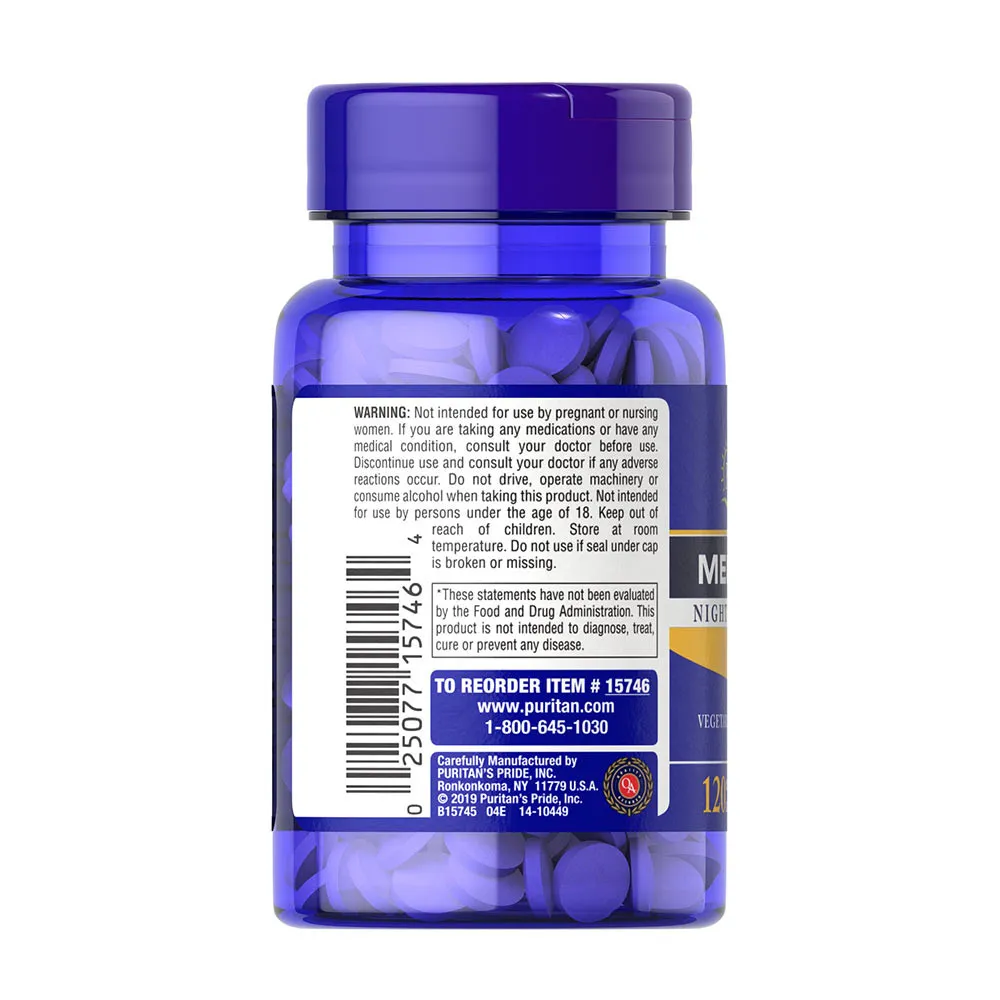 Puritan's Pride Melatonin 5 mg (120 Tablets) - Pilt 3