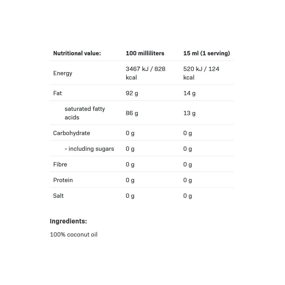 ALLNUTRITION Coconut Oil Refined (1000 ml) - Pilt 2