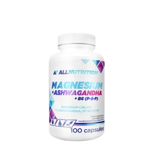 ALLNUTRITION Magneesium + Ashwagandha + B6-vitamiin (P-5-P) (100 kapslit) - Viking Supplements