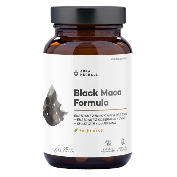 AURA HERBALS Black Maca Formula (60 kapslit) - Viking Supplements