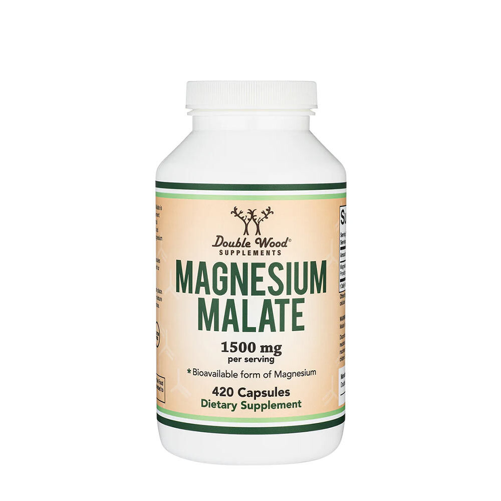 Double Wood toidulisand magneesiummalaat (420 kapslit) – Viking Supplements