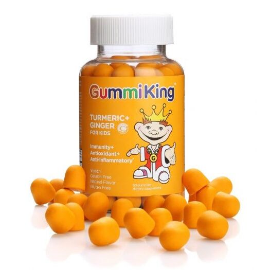 GUMMIKING Kurkum + ingver lastele (60 geelipastilli) – Viking Supplements