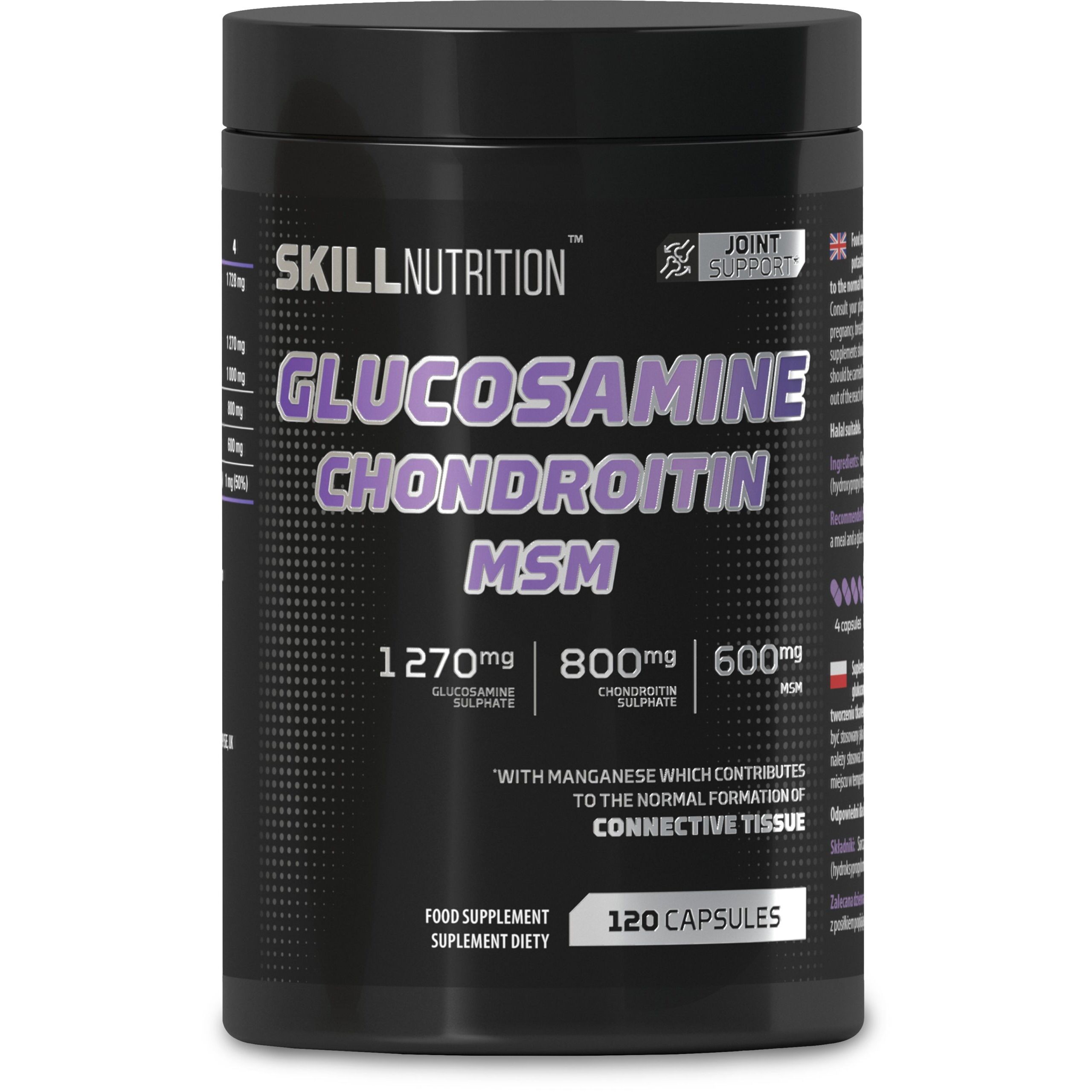 Glükosamiin, kondroitiin, MSM – 120 kapslit – Viking Supplements
