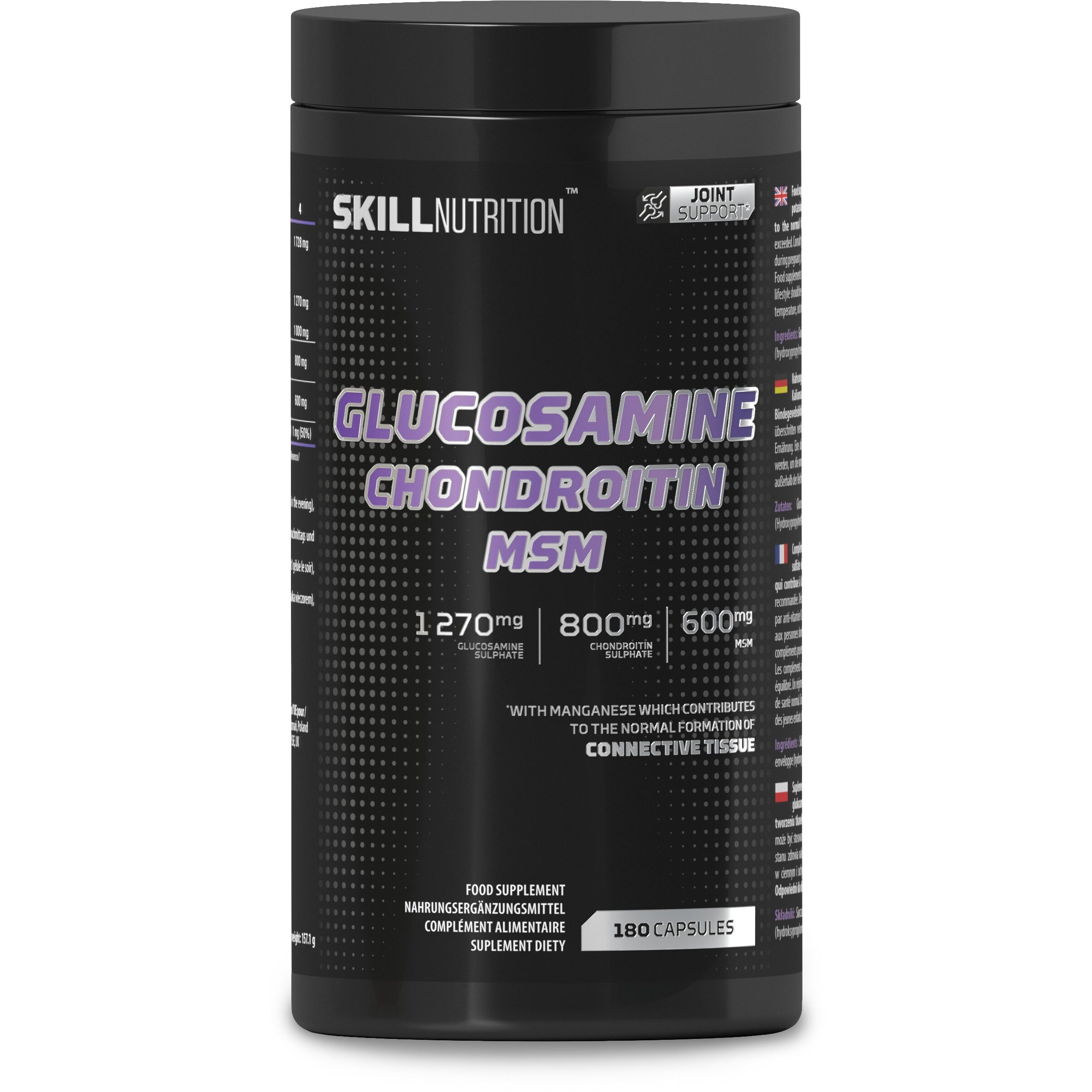 Glükoosamiin, kondroitiin, MSM – 180 kapslit – Viking Supplements