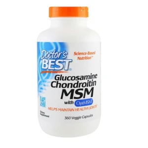 Glükoosamiin, kondroitiin ja MSM koos OptiMSM-iga – 360 kapslit – Viking Supplements