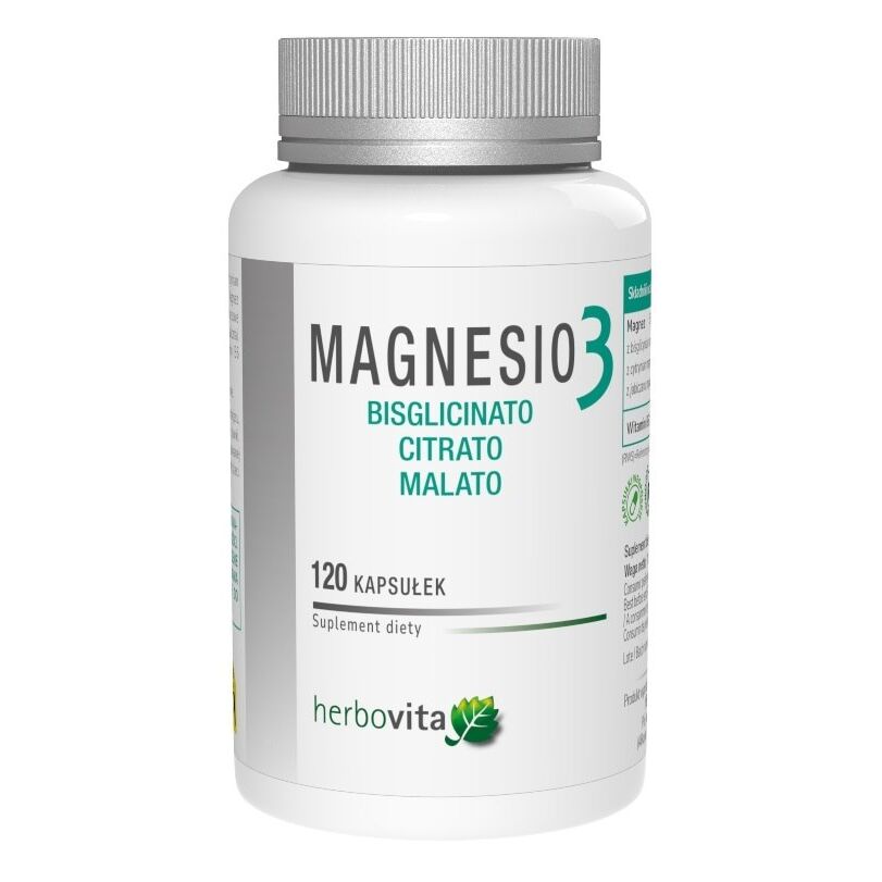 HERBOVITA Magnesio3 (120 kaps.) - Nuvalia