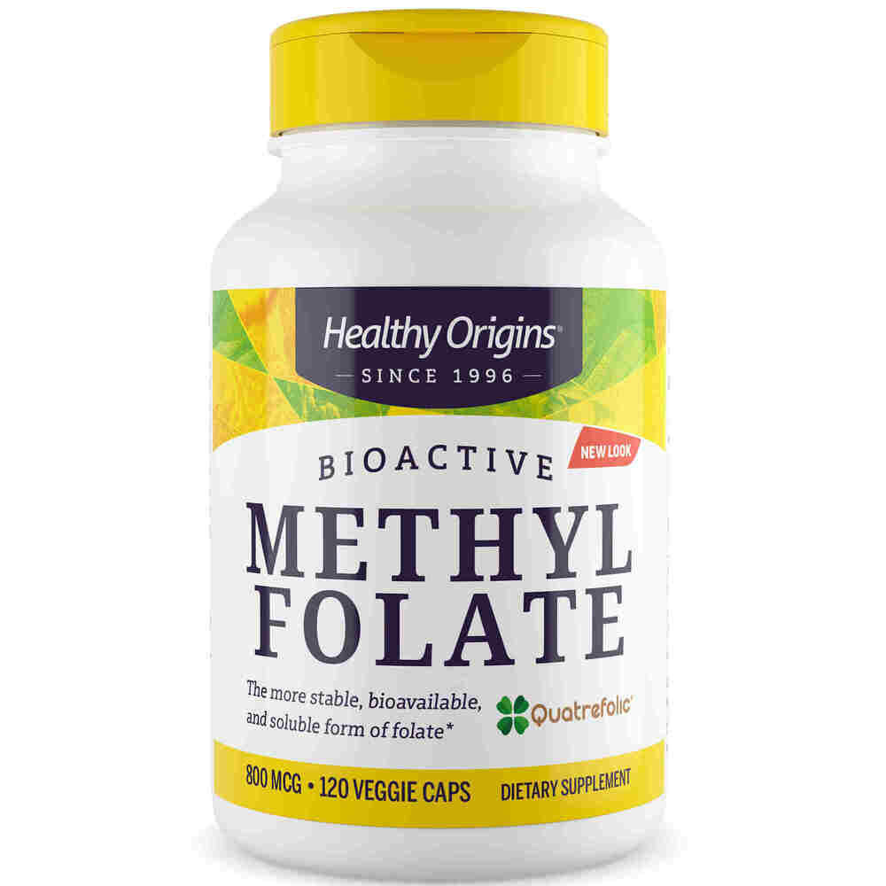 Healthy Origins metüülfolaat 800 mcg, 120 kapslit – Viking Supplements