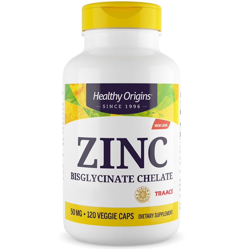 Healthy Origins Zinc Depot 50 mg, 120 taimset kapslit – Viking Supplements