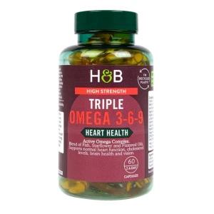 Kõrge kontsentratsiooniga kolmekordne omega-3-6-9 – 60 kapslit – Viking Supplements