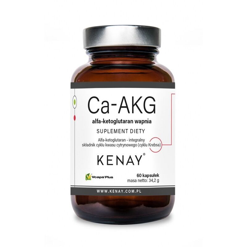 KENAY Ca-AKG calcium alpha-ketoglutarate (60 caps) - Viking Supplements