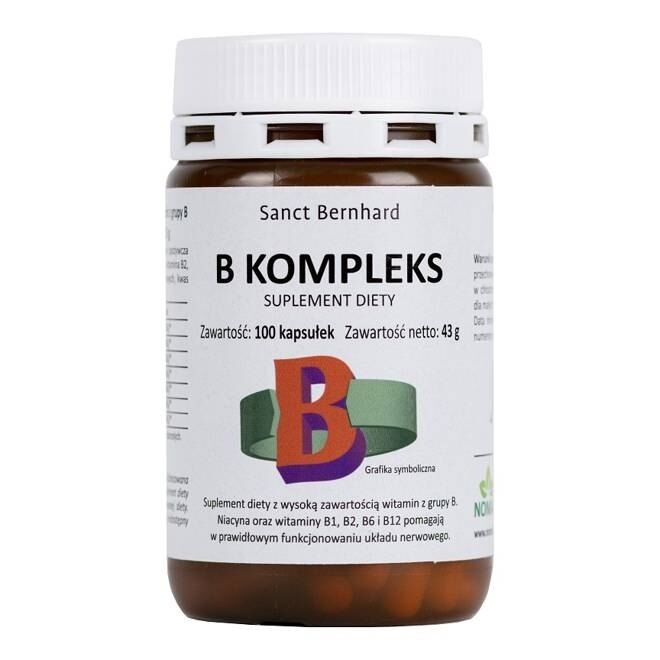 KRAUTERHAUS SANCT BERNHARD B-kompleks (100 kapslit) - Viking Supplements