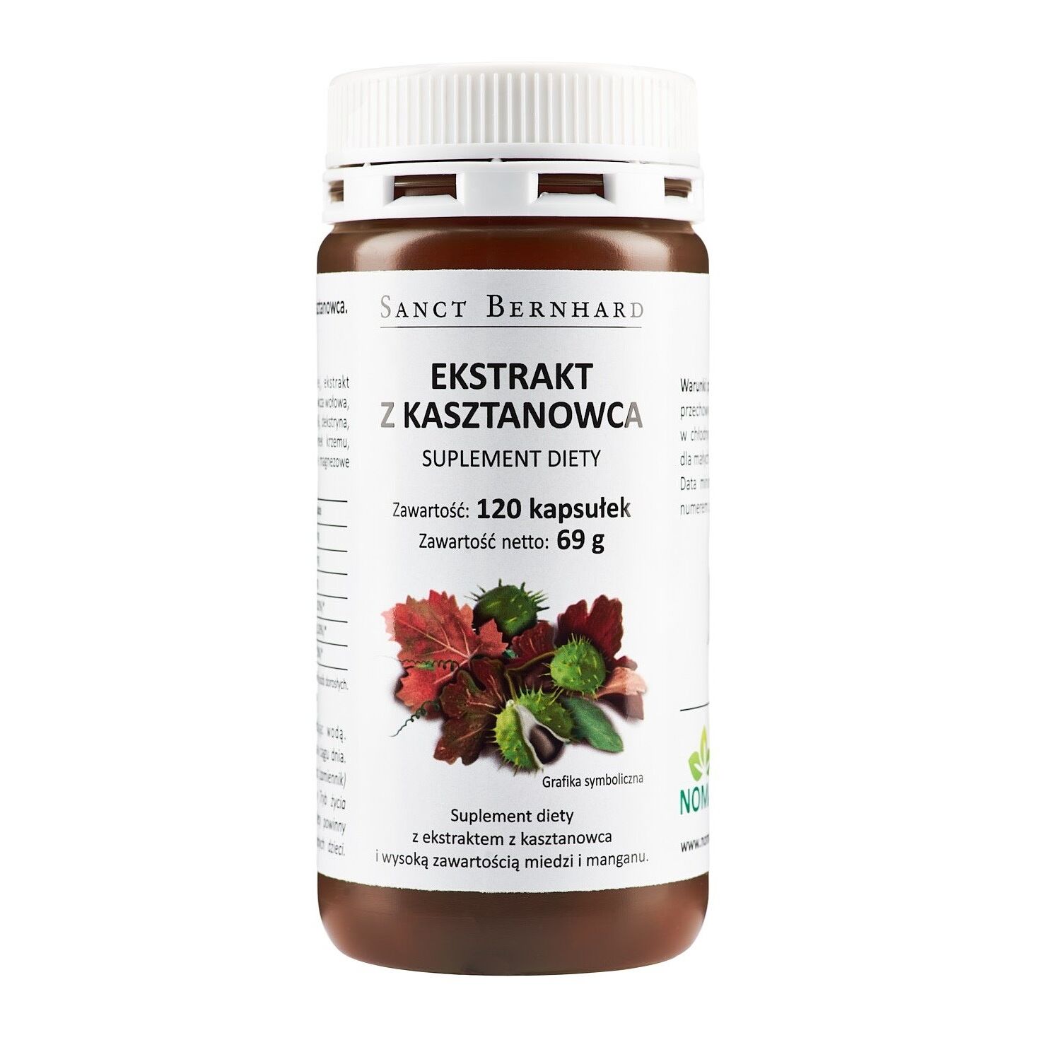 KRAUTERHAUS SANCT BERNHARD Horse Chestnut Vine Leaf (120 caps) - Viking Supplements