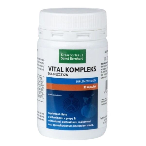 KRAUTERHAUS SANCT BERNHARD Vital Complex meestele (90 kapslit) - Viking Supplements