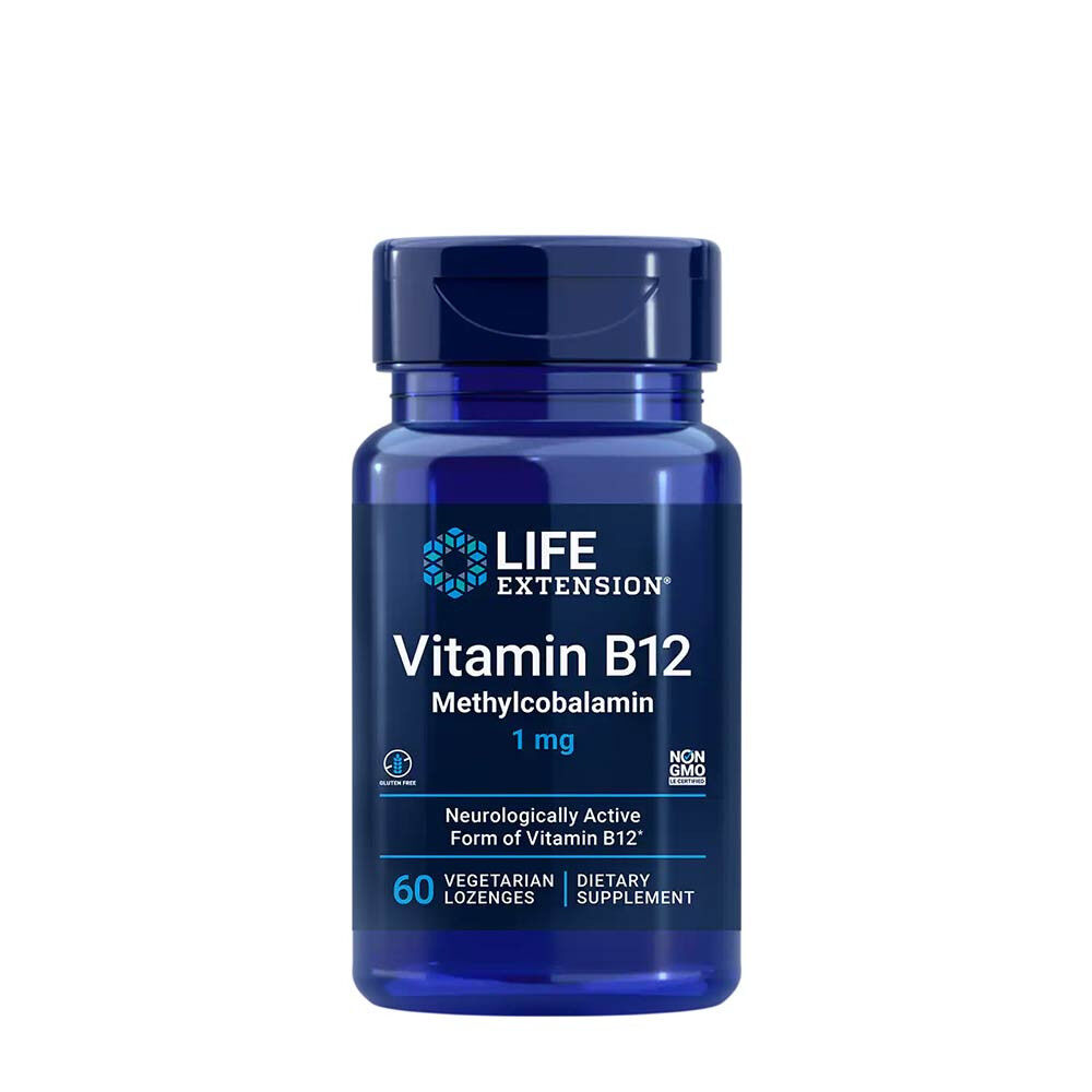 Life Extension – B12-vitamiin (metüülkobalamiin) 1 mg (60 pastilli) – Viking Supplements