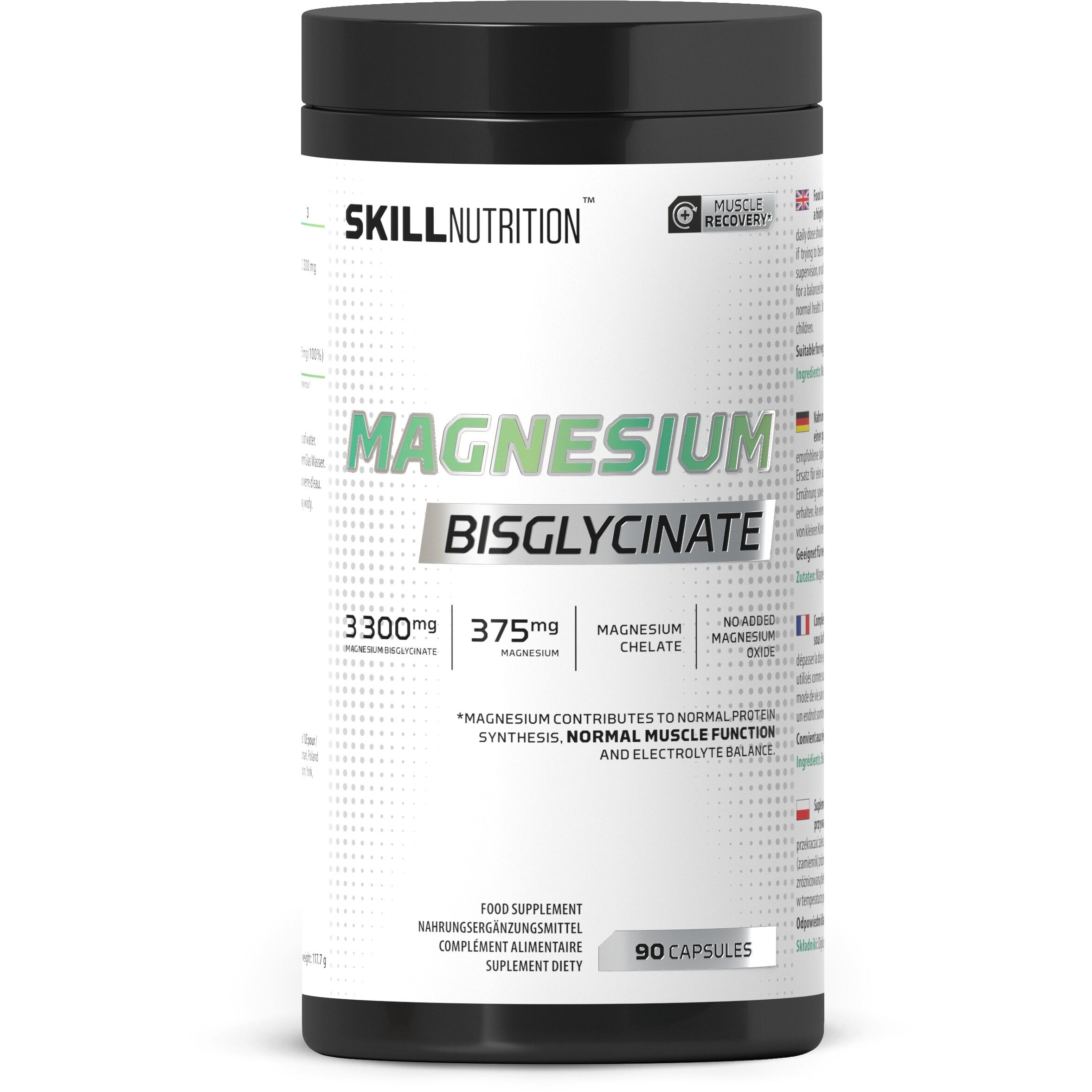 Magnesium Bisglycinate - 90 caps - Nuvalia