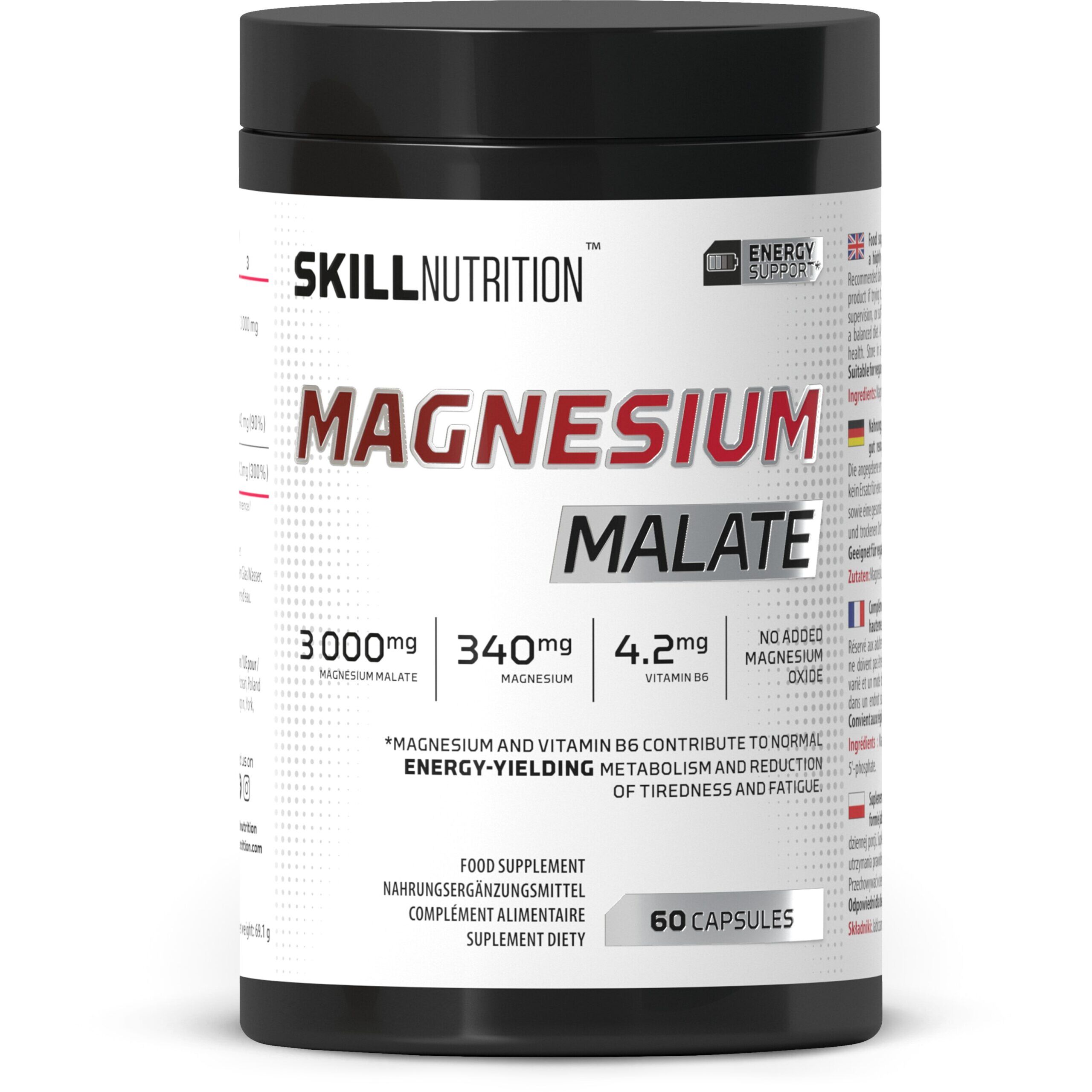 Magneesiummalaat – 60 kapslit – Viking Supplements