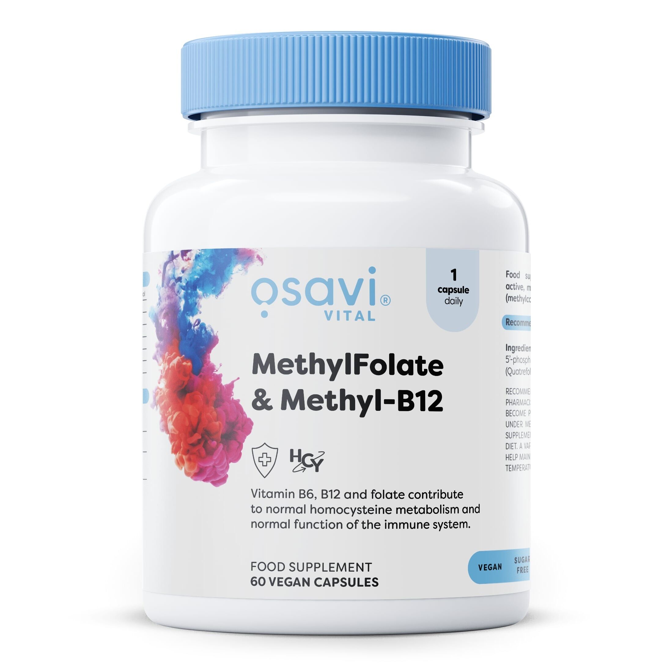Metüülfolaat ja metüül-B12 – 60 vegan-kapslit – Viking Supplements