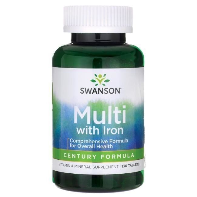 Multi with Iron - Century Formula - 130 tabs - Viking Supplements