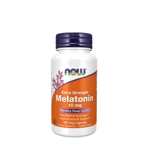 NOW Melatoniin 10 mg ekstra tugev (100 taimset kapslit) – Viking Supplements