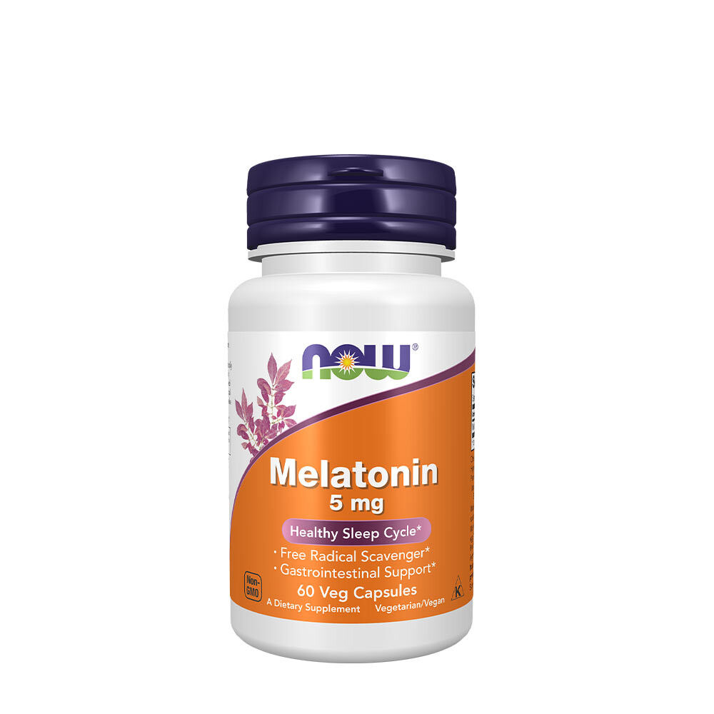 NOW Melatoniin 5 mg (60 taimset kapslit) – Viking Supplements