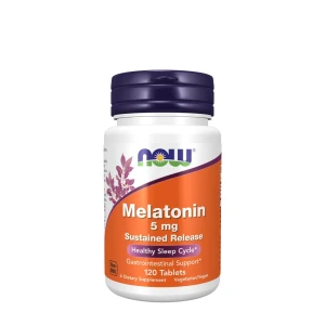 NOW Melatoniin 5 mg pika toimeajaga (120 tabletti) – Viking Supplements
