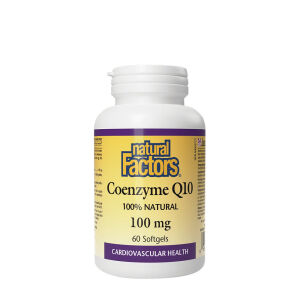 Natural Factors Coenzyme Q10 100 % Natural 100 mg (60 Softgels) - Viking Supplements