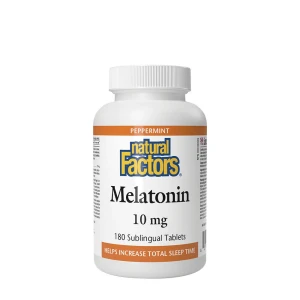 Natural Factors melatoniin 10 mg (180 tabletti)