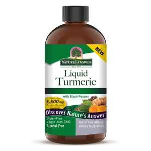 Nature's Answer vedel kurkum musta pipraga 3500 mg 16 oz (480 ml) - Viking Supplements