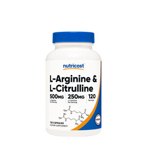 Nutricost L-Arginine L-Citrulline Complex Capsules (120 Capsules) - Viking Supplements