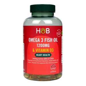 Omega 3 Fish Oil 1200mg & Vitamin D3 - 120 caps - Viking Supplements