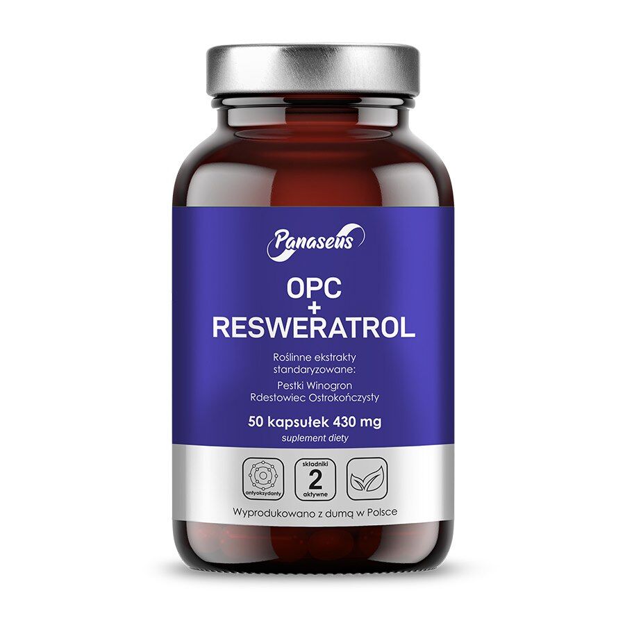 PANASEUS OPC + resveratrol (50 caps) - Viking Supplements