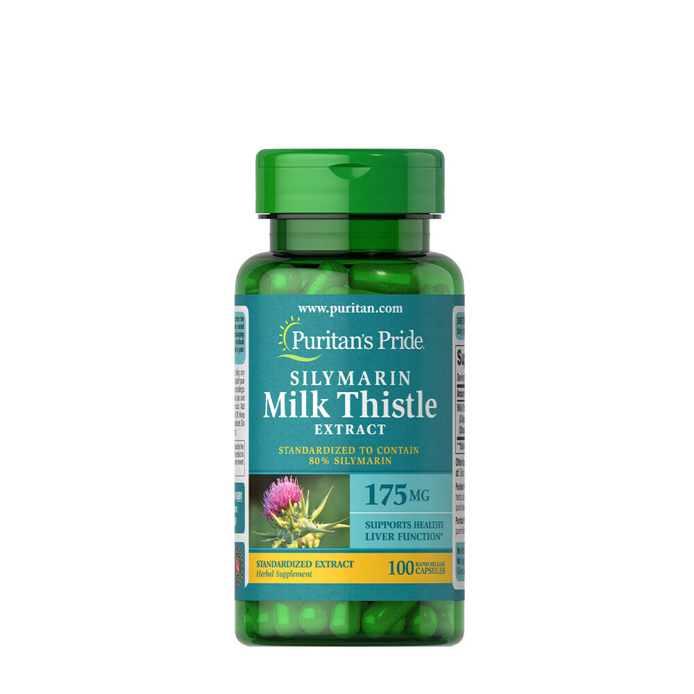 Puritan's Pride piimohakas, standardiseeritud 175 mg (silümariin) (100 kapslit) – Viking Supplements