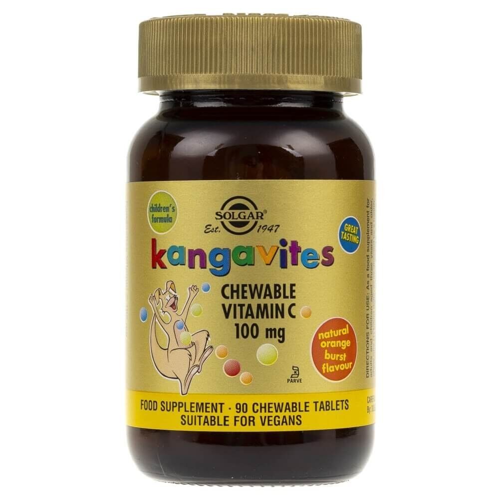 SOLGAR Kangavites närimistabletid C-vitamiiniga