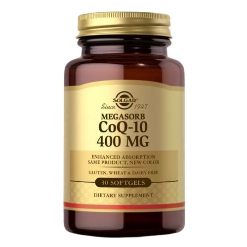 SOLGAR Megasorb CoQ-10 400 mg (60 pehmekapslit) - Viking Supplements