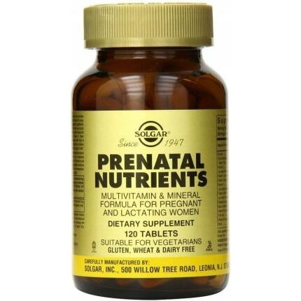 SOLGAR Prenatal Nutriens (120 tabletti) – Viking Supplements