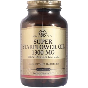 SOLGAR Super Starflower Oil 1300 mg – ogórecznikaõli (60 kapslit) – Viking Supplements