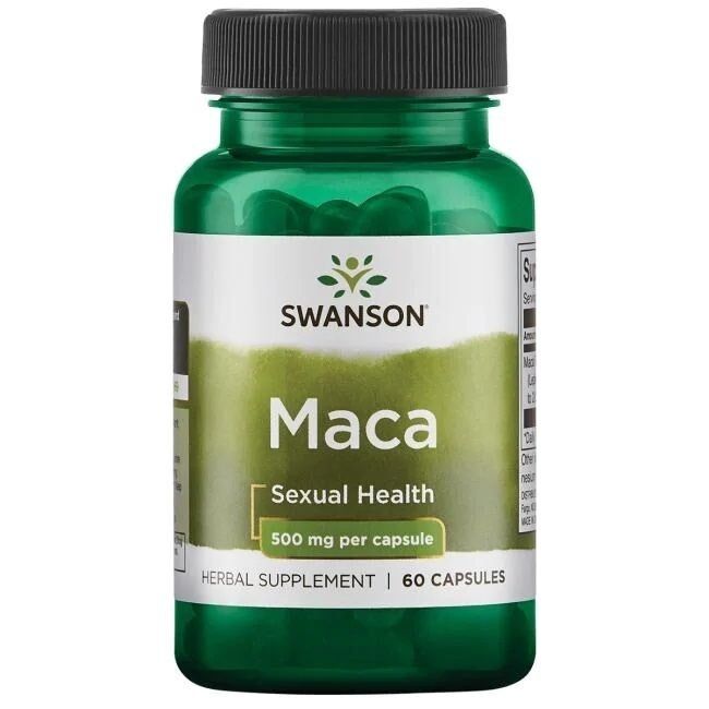 SWANSON Maca ekstrakt 500 mg, 60 kapslit – Viking Supplements
