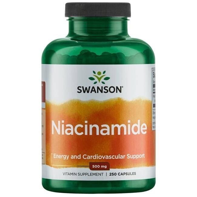 SWANSON Niacinamide 500mg 250 kaps - Viking Supplements