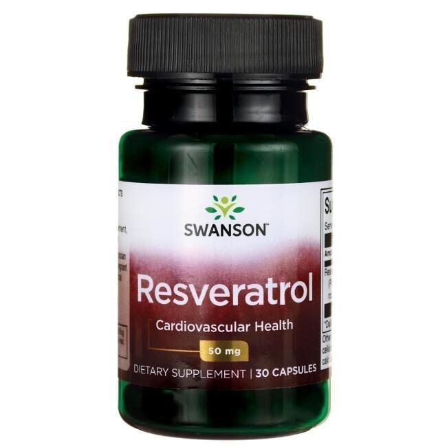 SWANSON Resweratrol 50mg 30kaps - Viking Supplements