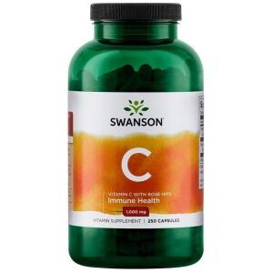 SWANSON Witamina C1000 + dzika ró¿a 250 kaps - Viking Supplements