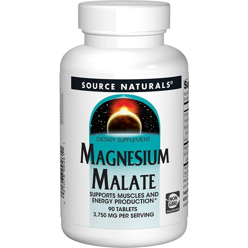 Source Naturals Magnesium Malate 1250mg 90 tablets - Pilt 2