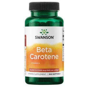 Swanson Beta Carotene 25 000IU (7 500mcg) 300 softgels - Viking Supplements