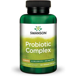 Swanson Probiotic Complex 4,2 miljardit CFU 120 taimset kapslit – Viking Supplements