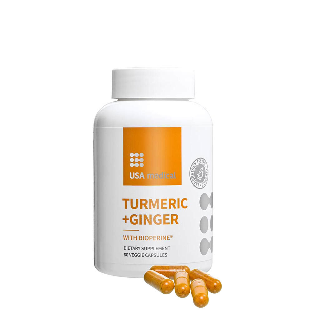 USA Medical Kurkum+Ingver (60 kapslit) - Viking Supplements